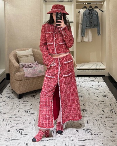 CHANEL 샤넬 트위드 스커트