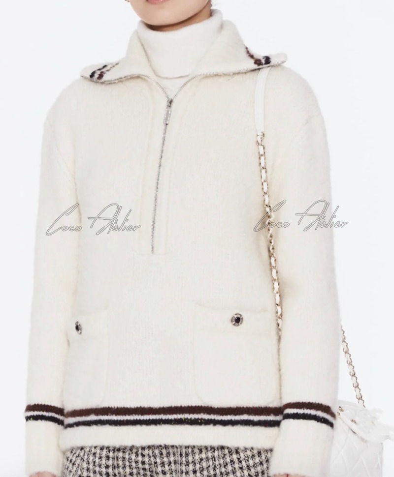 CHANEL 샤넬 니트 집업