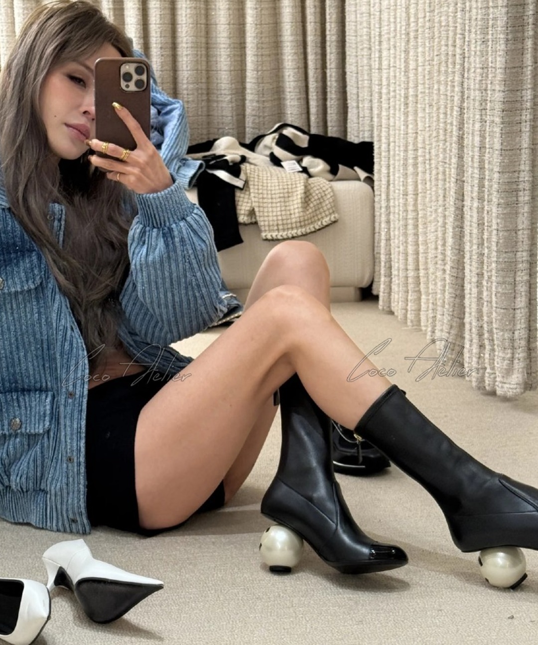 CHANEL 샤넬 코듀로이 자켓