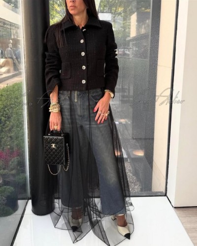 CHANEL 샤넬 트위드 자켓