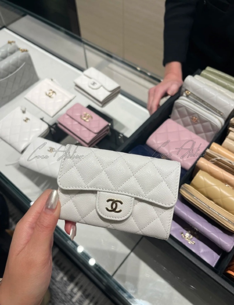 CHANEL 샤넬 캐비어 카드 지갑(+14color)