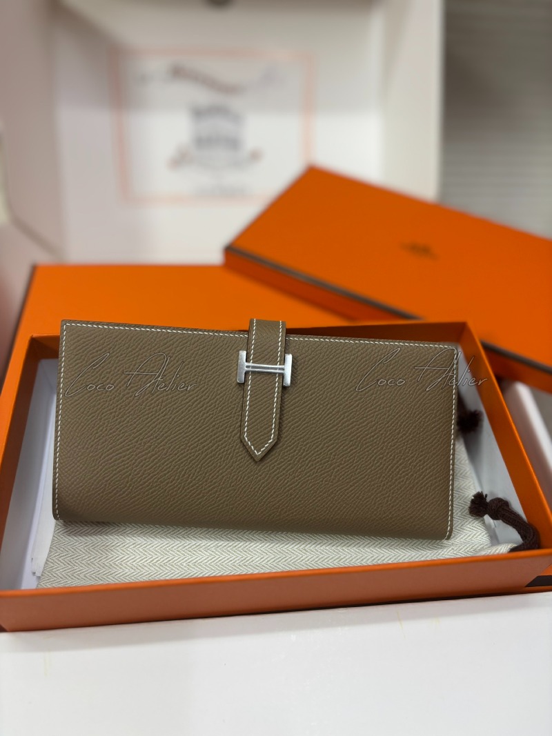 HERMES 에르메스 베안 장지갑