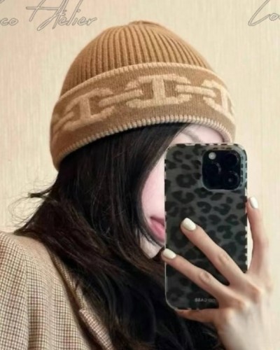 HERMES 에르메스 캐시미어 비니