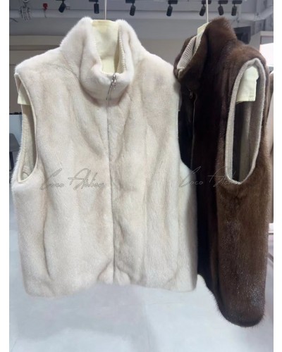 러시안 밍크 캐시미어 베스트