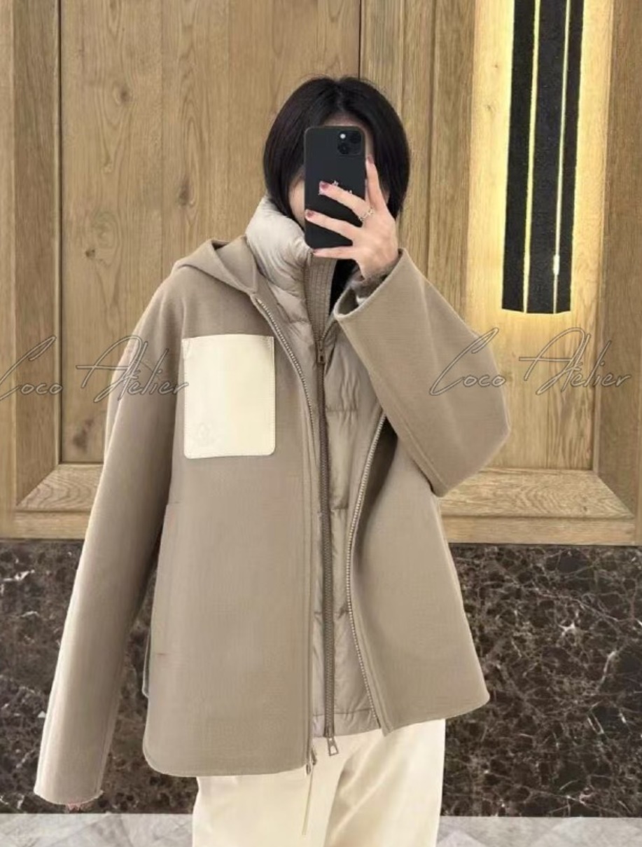 Moncler 몽클레어 울 패딩 오버핏 코트