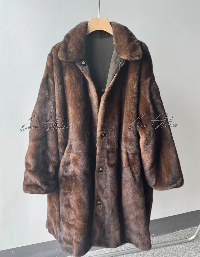 YVES SALOMON 이브살로몬 리버시블 밍크 코트