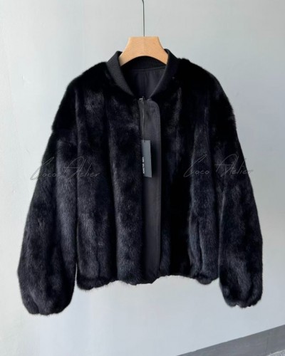 YVES SALOMON 이브살로몬 리버시블 밍크 자켓