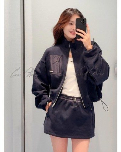 Miumiu 미우미우 크롭 집업 & 스커트