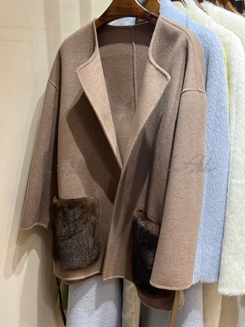 Loro Piana 로로피아나 밍크 포켓 코트(+5color)