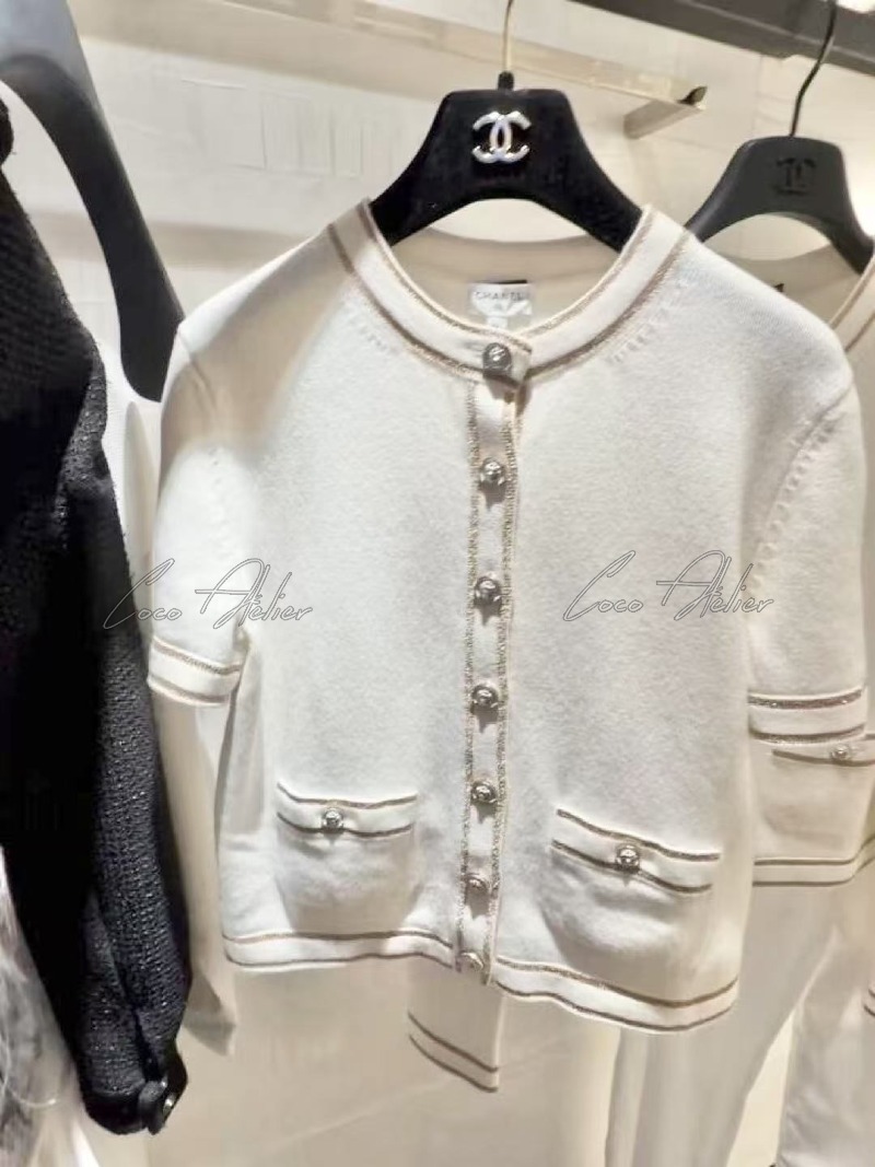 CHANEL 샤넬 반팔 가디건