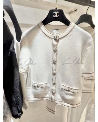 CHANEL 샤넬 반팔 가디건