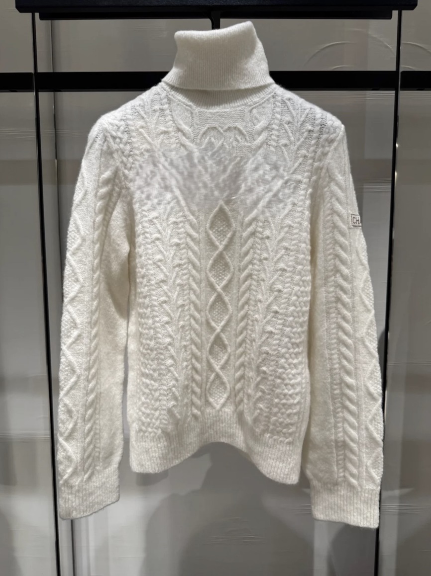 CHANEL 샤넬 캐시미어 폴라 니트