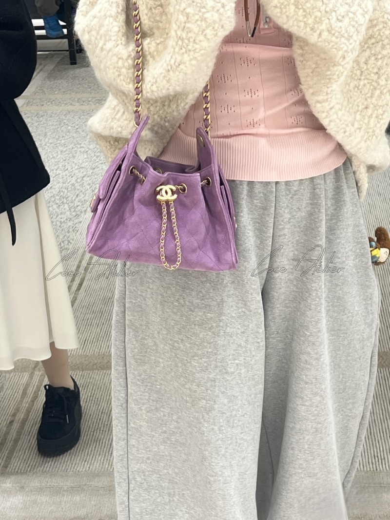 CHANEL 샤넬 25백 스웨이드 미니