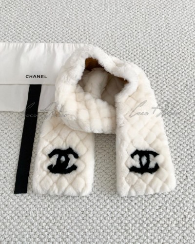 CHANEL 샤넬 시어링 머플러