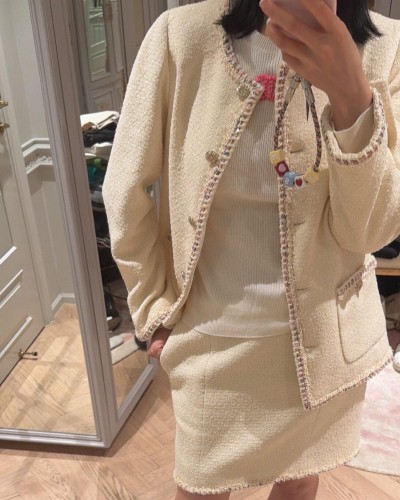 CHANEL 샤넬 트위드 자켓