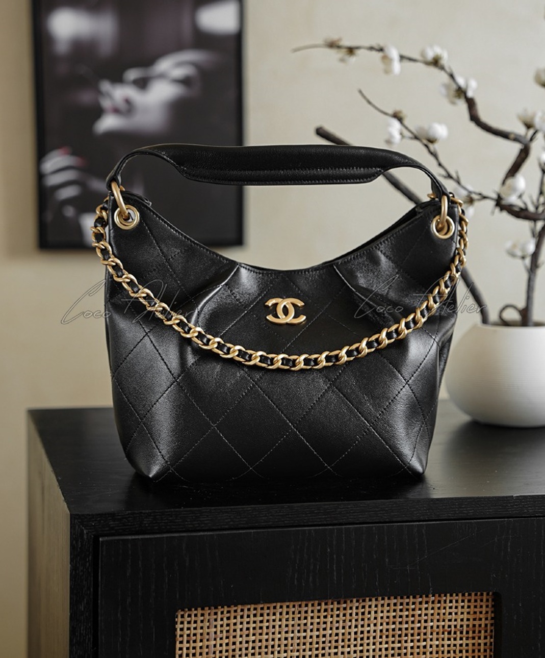 CHANEL 샤넬 맥시 호보백