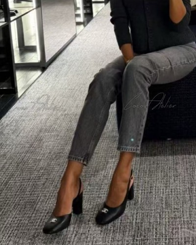 CHANEL 샤넬 슬링백 펌프스