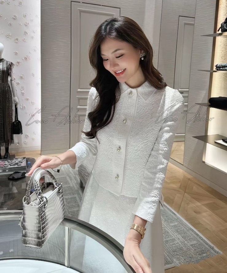 Pearl button jacket