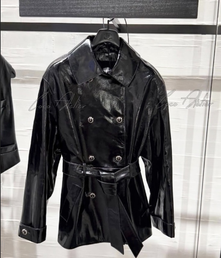 Pendant Double Leather Jacket