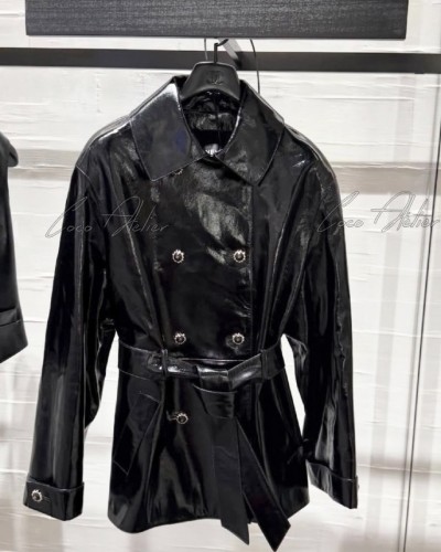 Pendant Double Leather Jacket