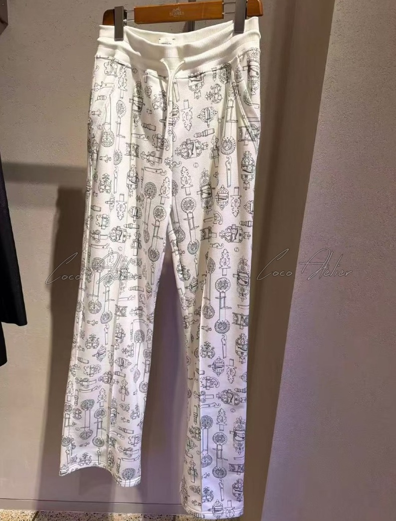 Cotton-printed Pants