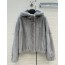 Mink hooded jacket
