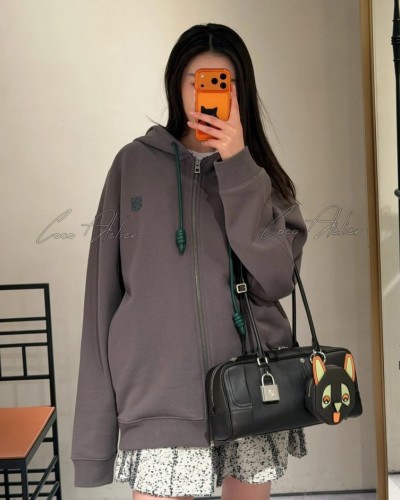 unisex hooded zip-up