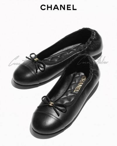 Leather Ballerina Platt