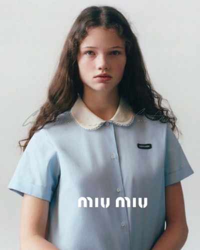 lace short-sleeved blouse