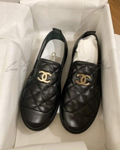 23P quilting slip-on sneakers