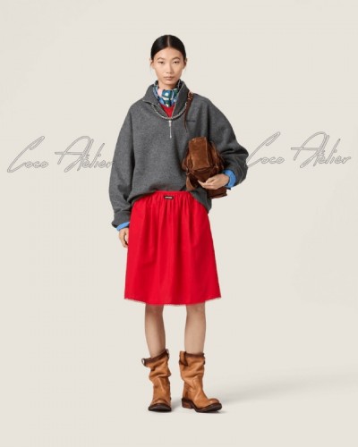 cashmere knit zip-up