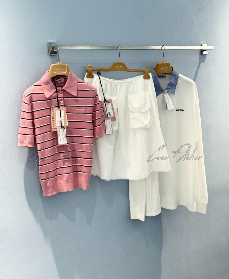 Pink stripe pk knitwear