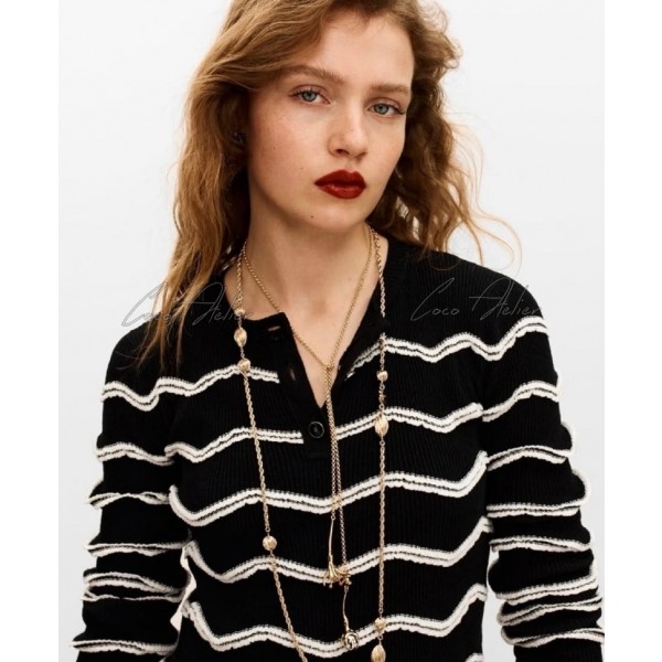 striped knitwear