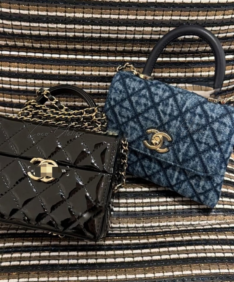 Coco Handle denim Mini Bag