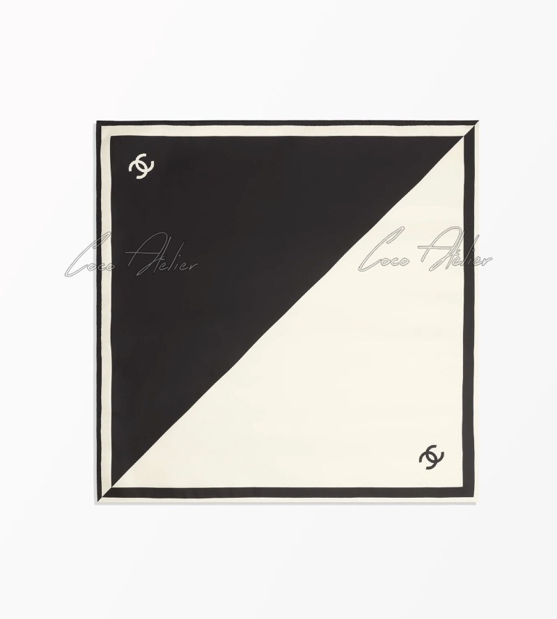 Half and half Silk Scarf