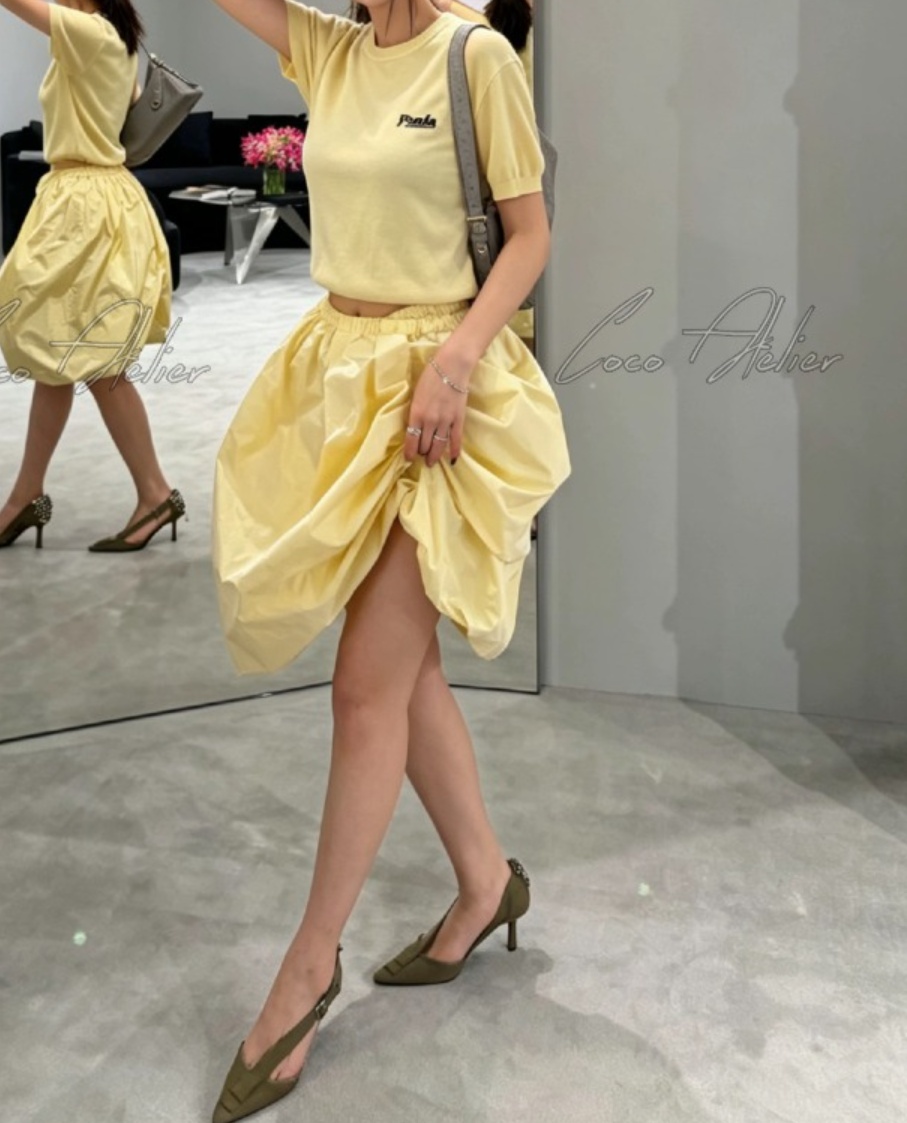 PR short-sleeved knitwear