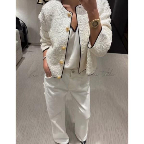 cc boucle Cardigan