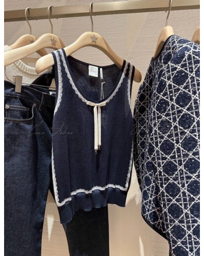 CD ribbon knitwear