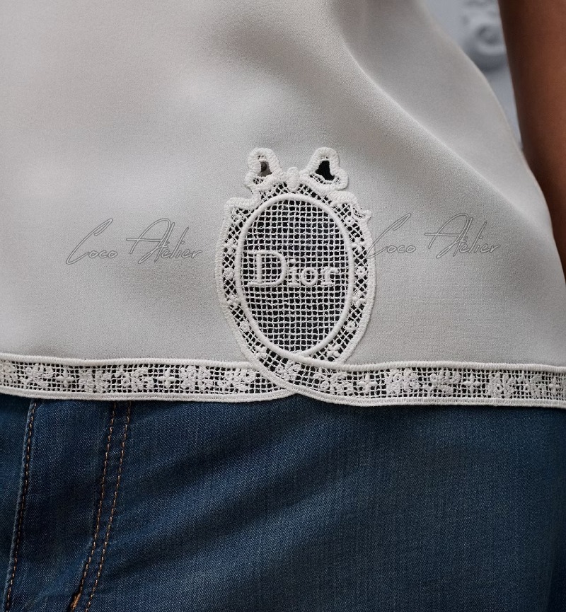 CD embroidered logo Sleeveless shirt(+2color)