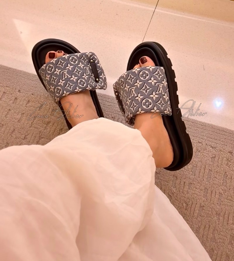 LV monogram sandals
